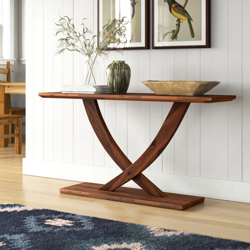 Elegant Solid Sheesham Wood Console Table - Furnishiaa -  -